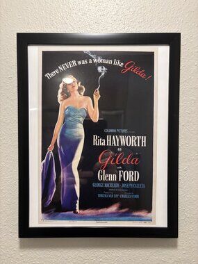 Gilda (1946) Framed 8.5x11 Inch Art Print